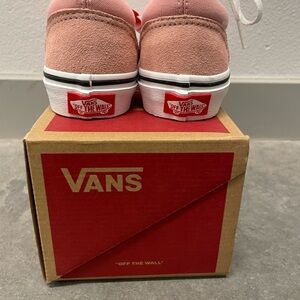 Vans Pink Suede Canvas Low-Top Toddler Skate Shoes Size 13